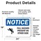 Signmission 18 in Height, 24 in Width, Vinyl Decal, Rectangle OS-2PACK-NS-D-1824-L-12424 - alternate 2